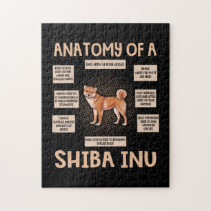 Anatomy Of A Shiba Inu Funny Puppy Gift ジグソーパズル