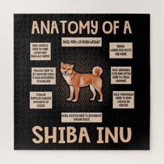 Anatomy Of A Shiba Inu Funny Puppy Gift ジグソーパズル