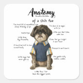 Anatomy of a Shihtzu Unconditional Love Edition  スクエアシール (正面)
