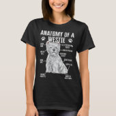 Anatomy Of A Westie West Highland White Terrier Tシャツ (正面)