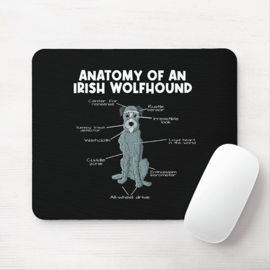 Anatomy Of An Irish Wolfhound マウスパッド (マウス)