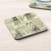 Anatomy of the Human Hand by Leonardo da Vinci コースター (左側)