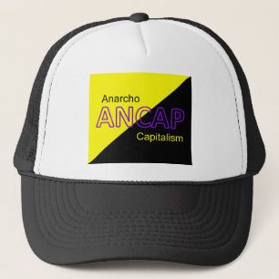 ANCAPの黄色および黒い旗 キャップ