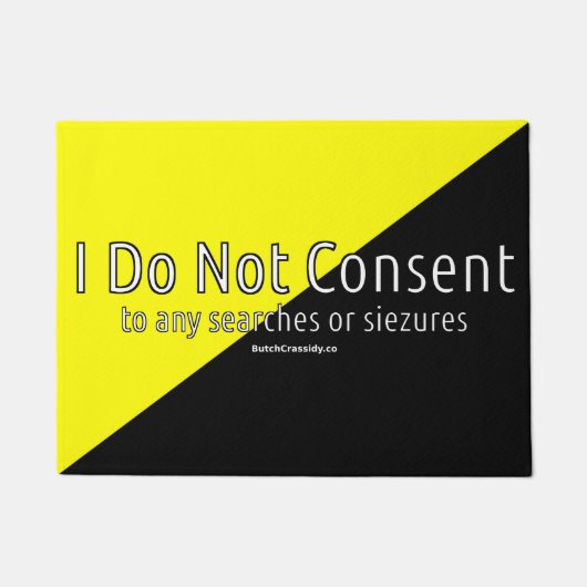 Ancap -私は玄関マット承諾しません ドアマット (正面)