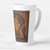 🔥 “Ancestral Flame” – Sacred Fire Mug カフェラテマグ (右アングル)