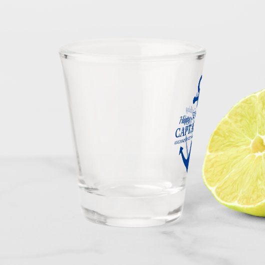 Anchor大尉の第50誕生日の航海のなテーマのパーティー ショットグラス (左)