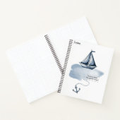 Anchor and Beach Notebook ノートブック (内部)