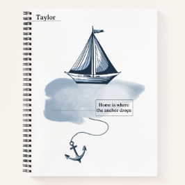 Anchor and Beach Notebook ノートブック