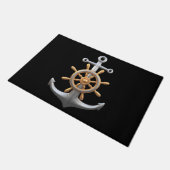 Anchor and Ship's Wheel Doormat ドアマット (アングル)