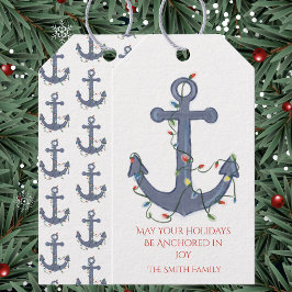 Anchor Christmas Card ギフトタグ