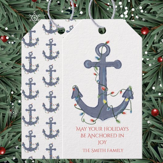 Anchor Christmas Card ギフトタグ