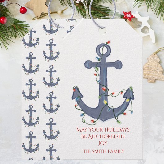 Anchor Christmas Card ギフトタグ
