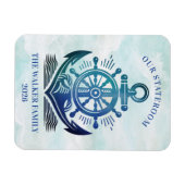 Anchor Cruise Ship Stateroom Magnet マグネット (横)
