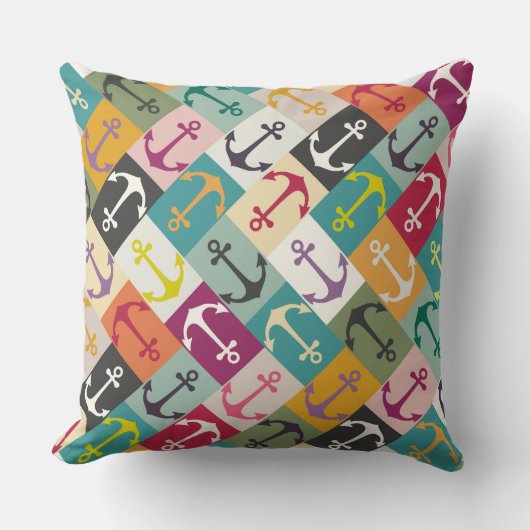 anchor herringbone mana クッション (正面)