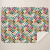 anchor herringbone mana シェルパブランケット (正面(横))