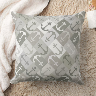 anchor herringbone mono クッション