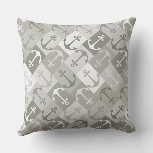 anchor herringbone mono クッション (裏面)