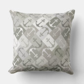 anchor herringbone mono クッション (正面)