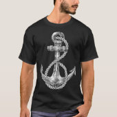 Anchor Rope Nautical Sailing Sail Sea Tシャツ (正面)