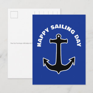 ANCHOR Silhouette - nautical design 1 ポストカード