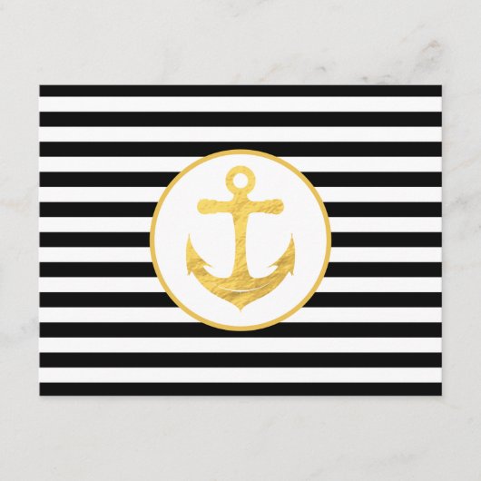 Anchor & Stripes | Nautical Theme | Enclosure Card エンクロージャーカード (正面)