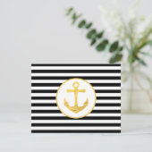 Anchor & Stripes | Nautical Theme | Enclosure Card エンクロージャーカード (スタンド正面)