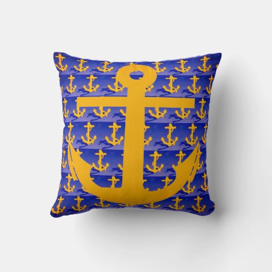 Anchor Throw Pillow クッション (裏面)