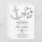 Anchor Tying the Knot Nautical Bridal Shower  招待状 (正面)