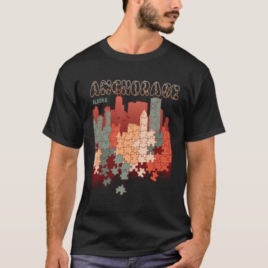 Anchorage In Alaska Travel Souvenir Tシャツ (正面)