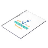 Anchored in Christ Notebook with Hebrews 6:19 ノートブック (左側)