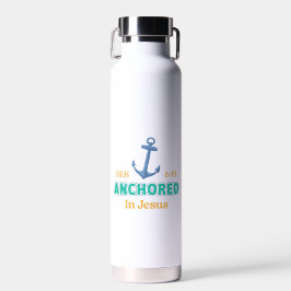Anchored in Christ Tumbler with Hebrews 6:19 ウォーターボトル