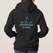 Anchored in Faith Christian Hoodie for Believers パーカ (裏面)