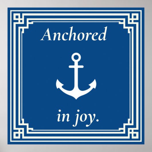 Anchored in Joy  ポスター (正面)