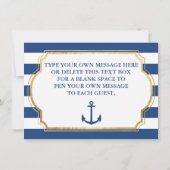 Anchored In Love II photo 航海の Thank You サンキューカード (裏面)