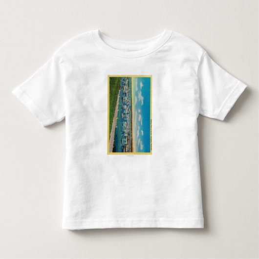 AnchorMonterey、カリフォルニアの漁船隊 トドラーTシャツ (正面)