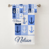 Anchors personalized bath towel set バスタオルセット (インサイチュ)