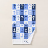 Anchors personalized bath towel set バスタオルセット (ハンドタオル)