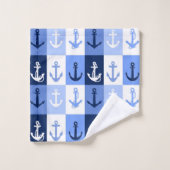 Anchors personalized bath towel set バスタオルセット (ウォッシュタオル)