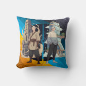 Ancient and Modern Architecture Contrast Art クッション (正面)