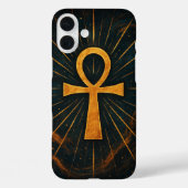 Ancient Ankh Sacred Mystique Gold Radiance Case-Mate iPhoneケース (裏面)