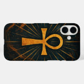 Ancient Ankh Sacred Mystique Gold Radiance Case-Mate iPhoneケース (裏面 (横))