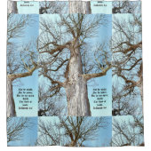 Ancient Ash Zechariah 4:6  シャワーカーテン (正面)