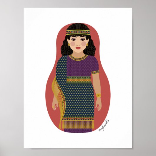 Ancient Assyrian Matryoshka Poster ポスター (正面)