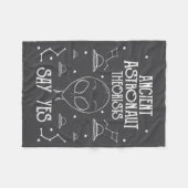 Ancient Astronaut Theorists Say Yes Alien Ufo _1 フリースブランケット (正面(横))