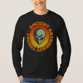 Ancient Astronaut Theory Funny Alien Head Science Tシャツ (正面)
