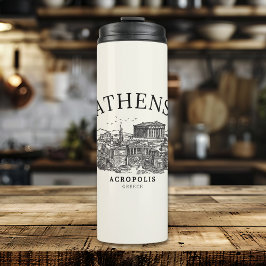 Ancient Athens Acropolis Retro View タンブラー