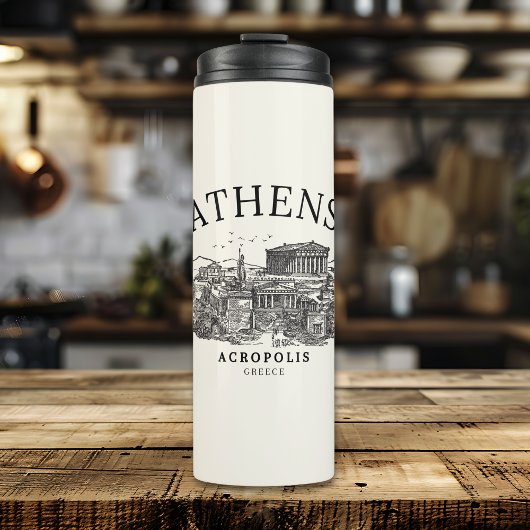 Ancient Athens Acropolis Retro View タンブラー