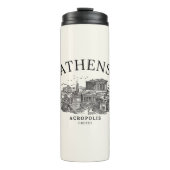 Ancient Athens Acropolis Retro View タンブラー (正面)
