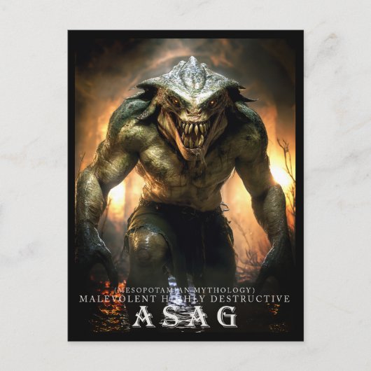 Ancient Beast & Creatures: Asag Postcard II ポストカード (正面)