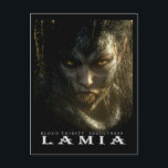 Ancient Beast & Creatures: LAMIA Postcard ポストカード<br><div class="desc">Lamia: From the suffocating depths of an ancient swamp, Lamia rises—half-woman, half-serpent—her scaled body coiling through the mist as her hollow, predatory eyes search the darkness. Regarded as a night-haunting spirit and devourer of children, she moves in somber silence, a creeping horror whispered of in trembling voices long after the...</div>